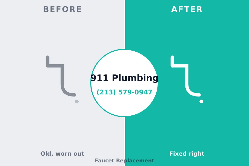 Before and after: plumbing repair Lauderdale, MN